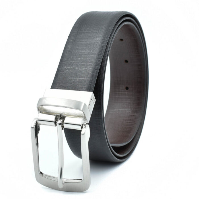 Men's Formal Genuine Leather Reversible Belt Black\Brown Bali